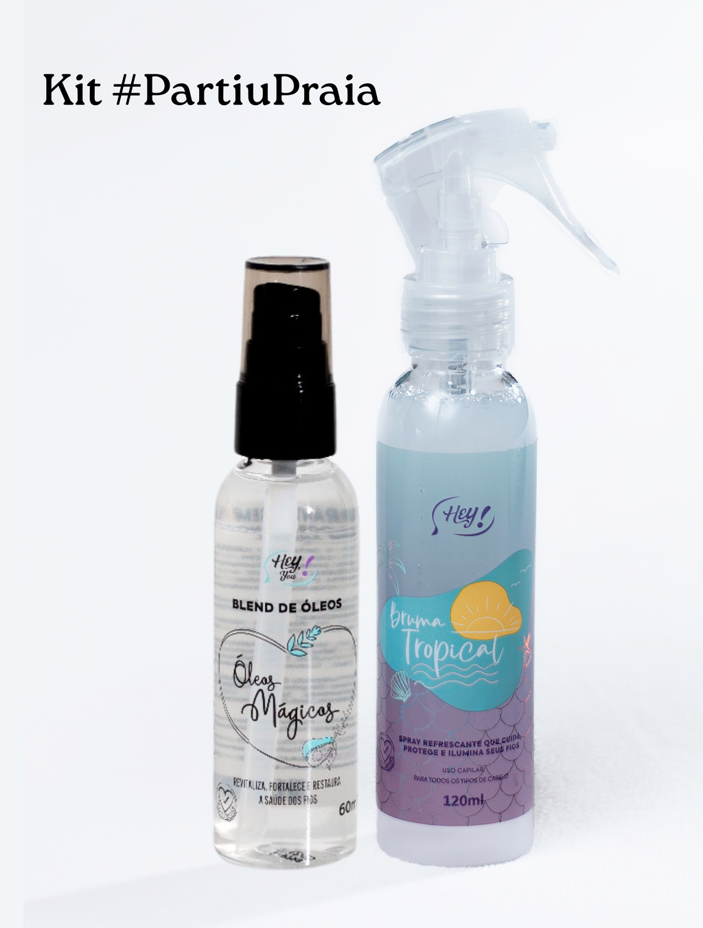 Kit #PartiuPraia - Spray Proteção 120ml + Blend de Óleos 60ml