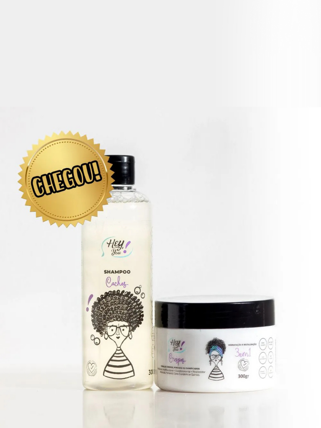 MÁSCARA 3EM1 300GR + SHAMPOO HEY, AFRODITE! 300ML