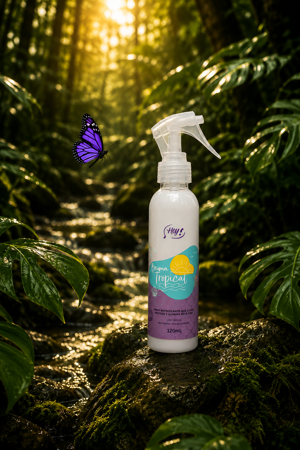 Spray Proteção Solar e Térmica - Hey, Bruma Tropical 120ml