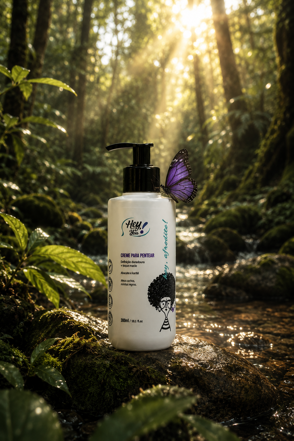 Creme para Pentear Low Poo – Definição & Super Brilho | Hey, Afrodite! 300ml