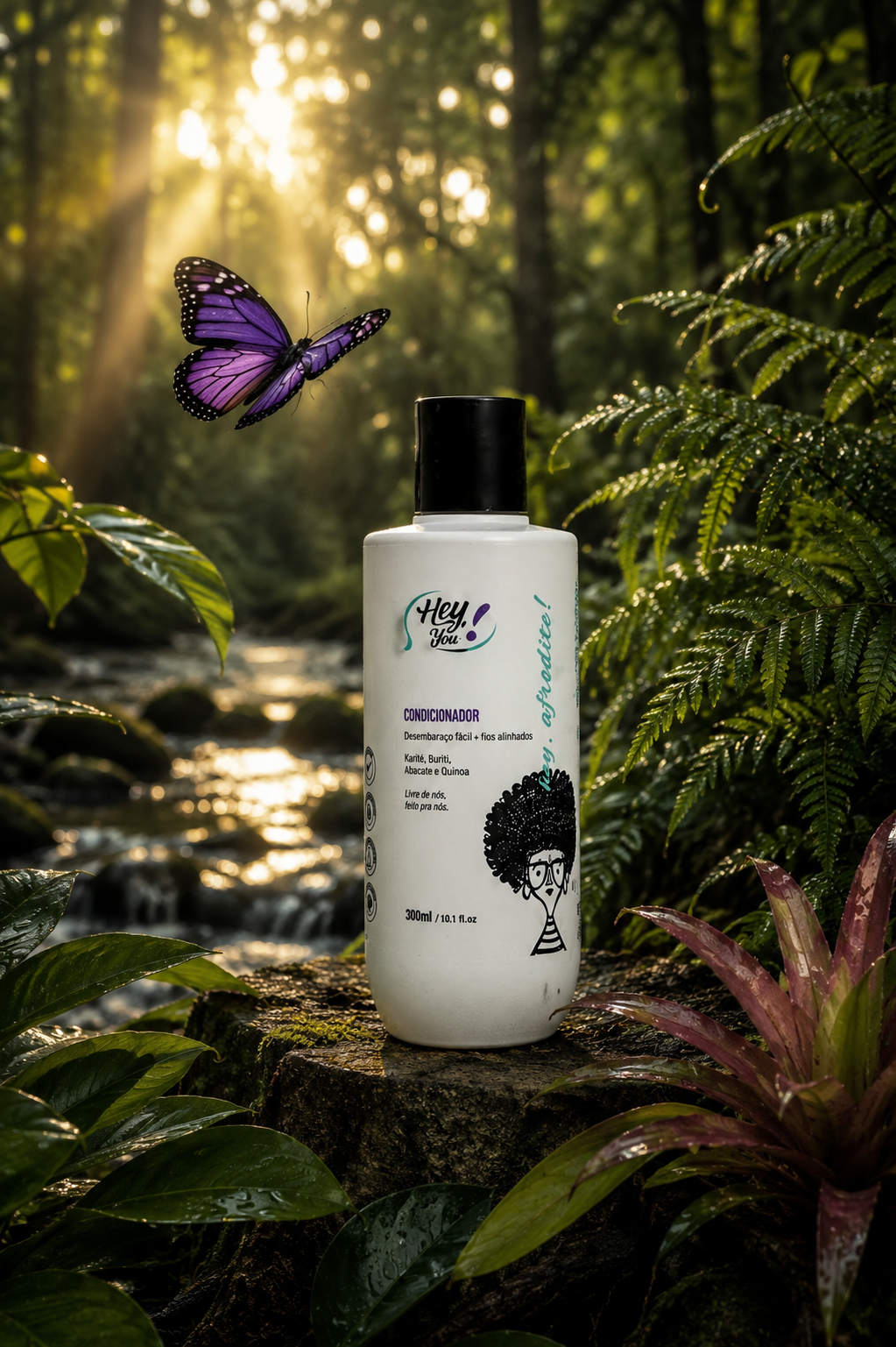 Condicionador Low Poo Hidratação Intensa – Maciez & Brilho | Hey, Afrodite! 300ml