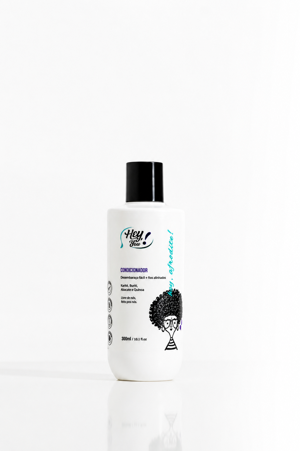 Condicionador Low Poo Hidratação Intensa – Maciez & Brilho | Hey, Afrodite! 300ml