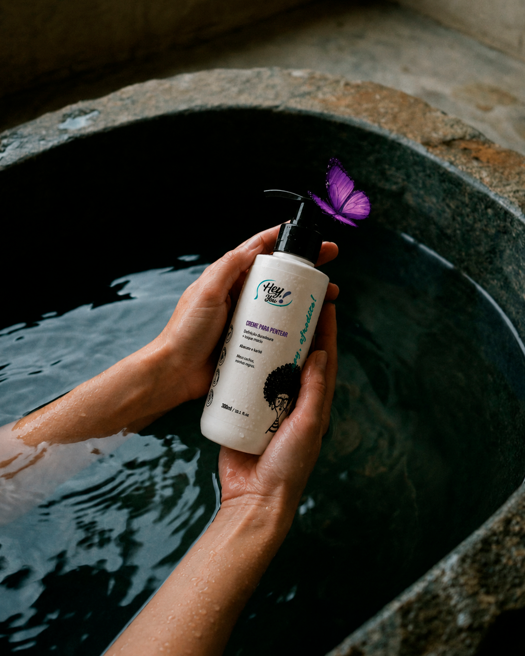Creme para Pentear Low Poo – Definição & Super Brilho | Hey, Afrodite! 300ml