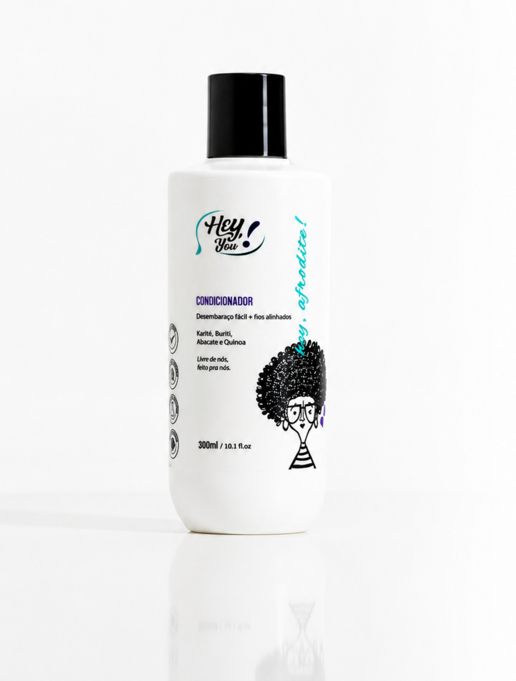 Condicionador Low Poo Hidratação Intensa – Maciez & Brilho | Hey, Afrodite! 300ml
