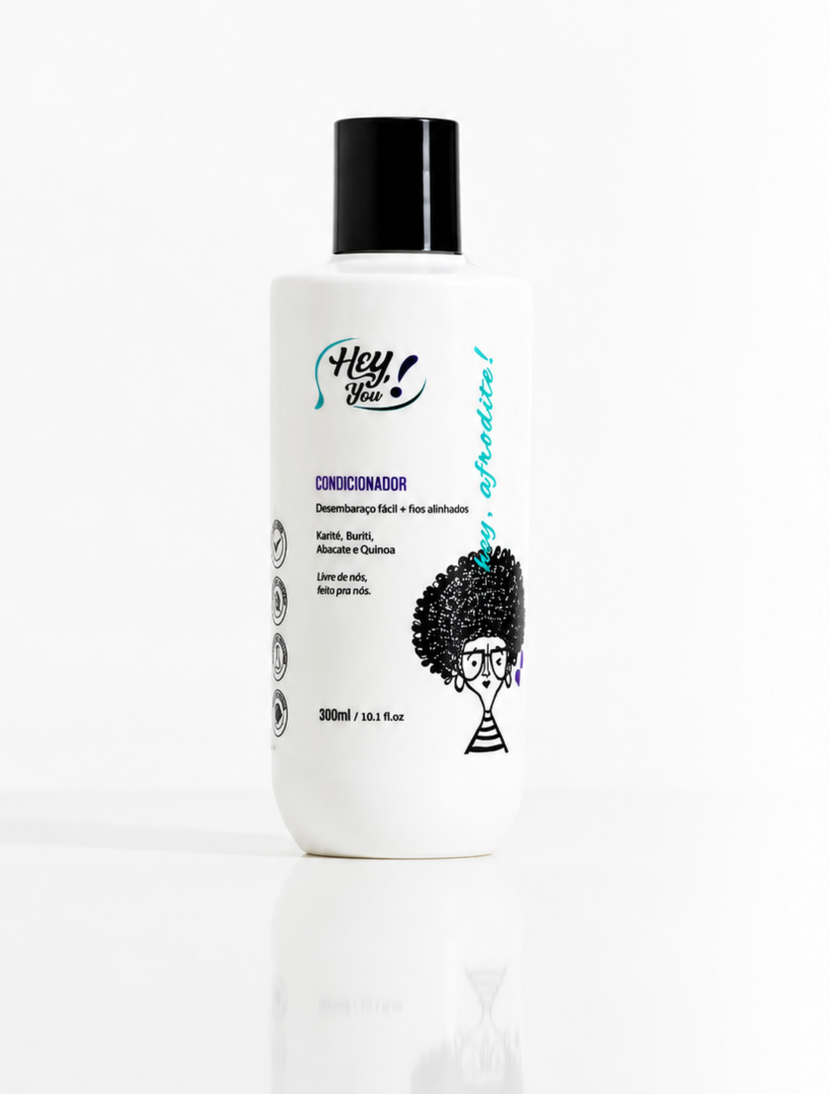Condicionador Low Poo Hidratação Intensa – Maciez & Brilho | Hey, Afrodite! 300ml