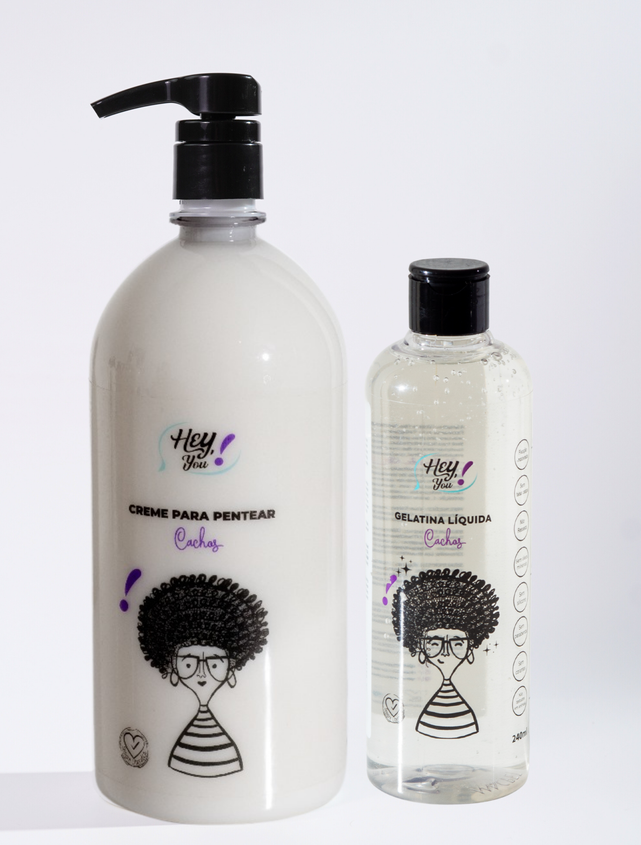Kit Dupla Perfeita - Creme para pentear 1 LITRO + Gelatina Liquida 300ml