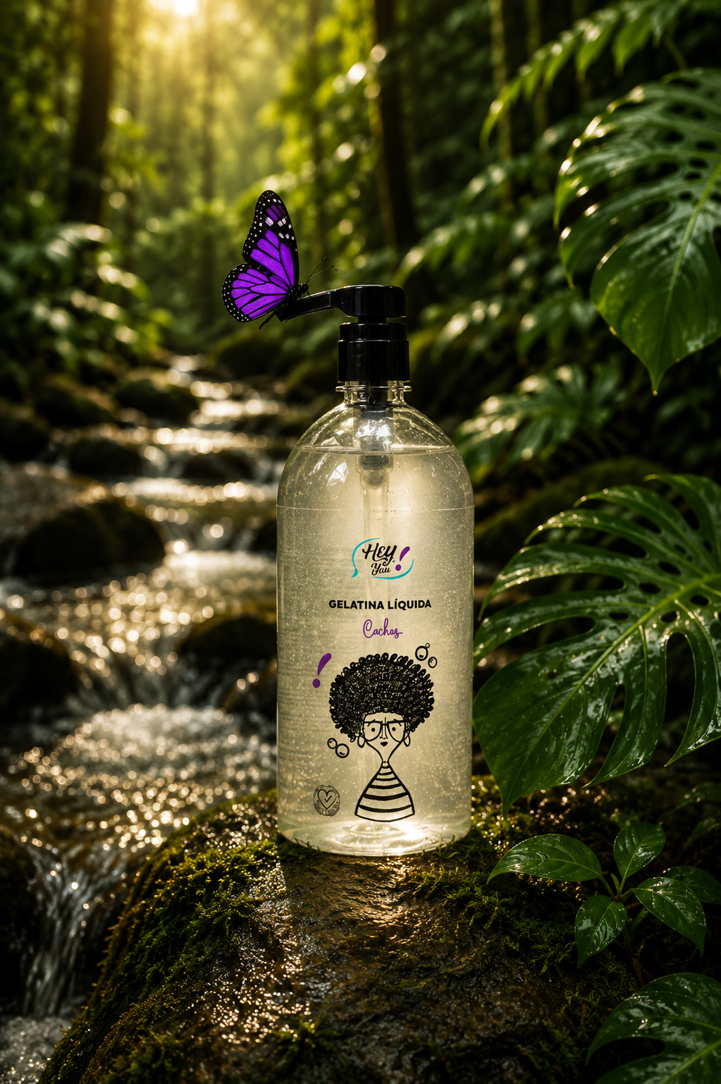 Gelatina Líquida FixaBrilho – Definição & Fixação Natural | Hey, Afrodite! 1L