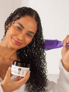 Kit Crespa Poderosa – Máscara Multifuncional 3 em 1 + Gelatina FixaBrilho | Hidratação, Reconstrução e Cuidado