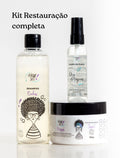Kit Restauração Completa – Shampoo + Máscara 3 em 1 + Óleo | Limpeza, Hidratação e Nutrição