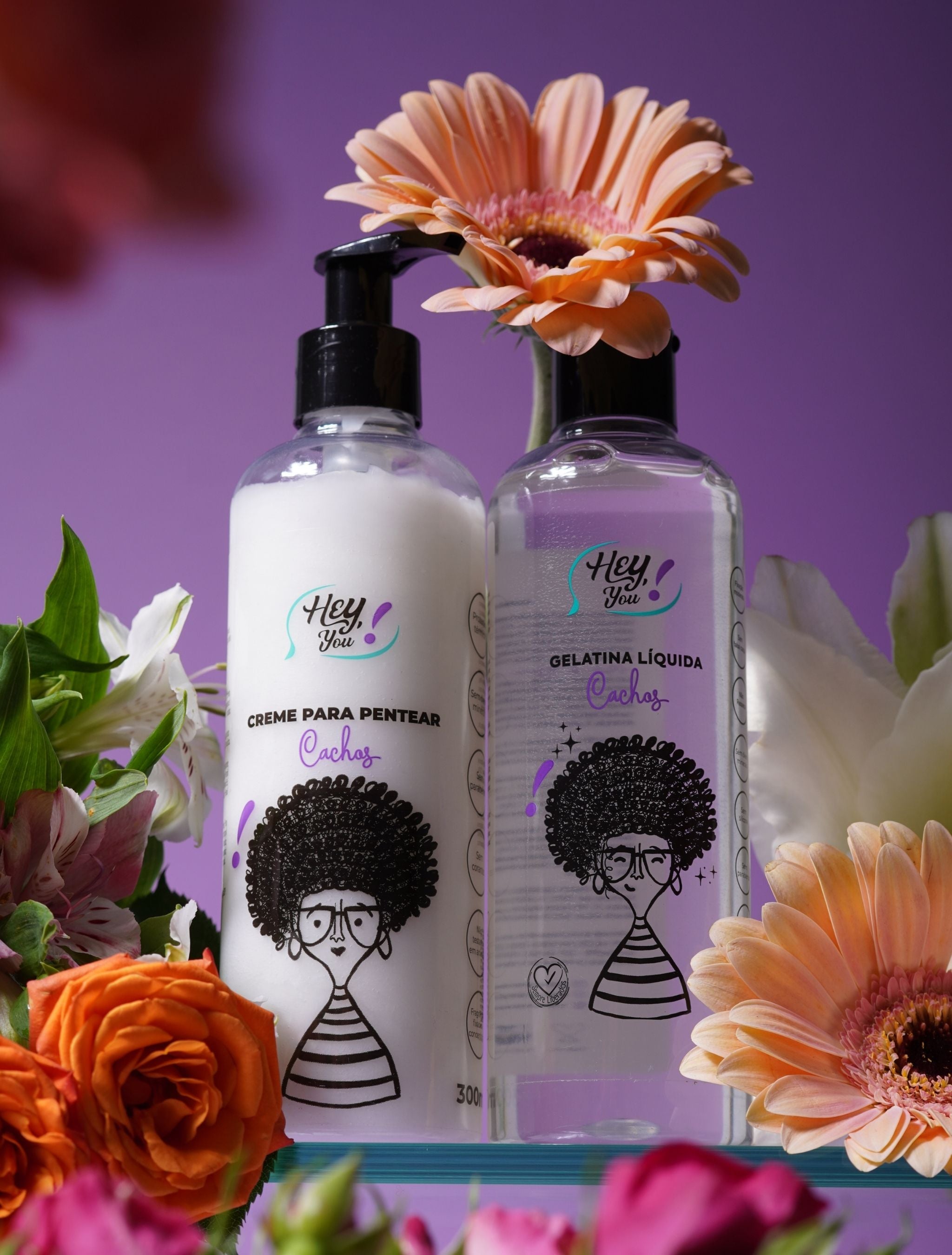 Kit Finalização Perfeita - Creme para Pentear + Gelatina FixaBrilho | Definição, Hidratação e Brilho Intenso