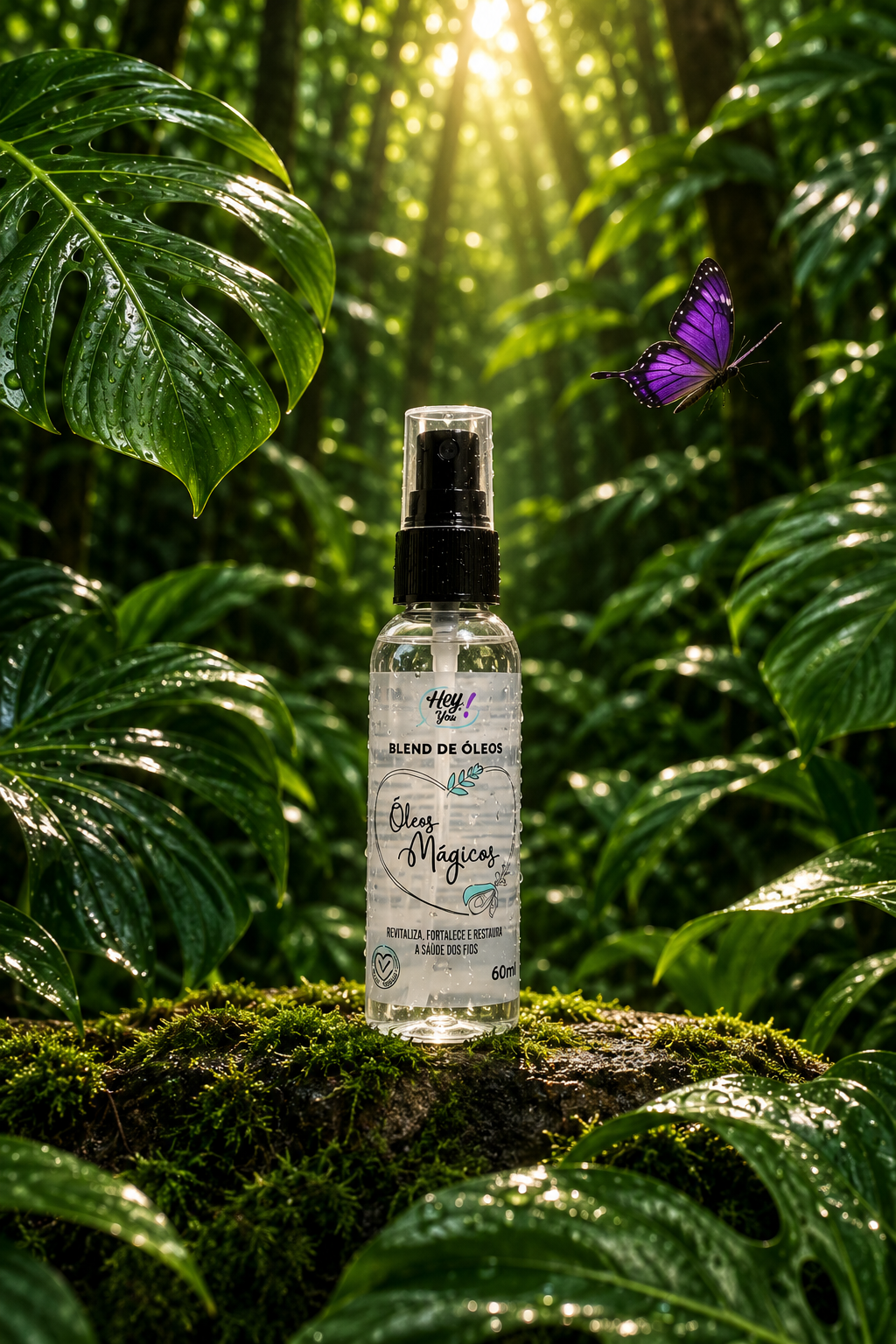 Blend de Óleos Mágicos – Brilho, Nutrição, Proteção & Antifrizz | Hey, Cuidado! 60ml