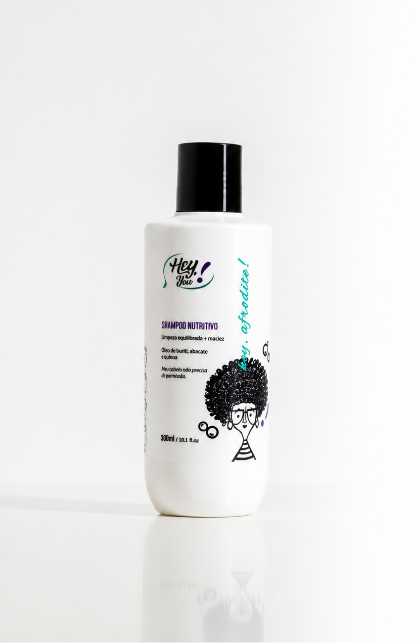 Shampoo Low Poo Limpeza Profunda - Brilho & Leveza | Hey, Afrodite! 300ml