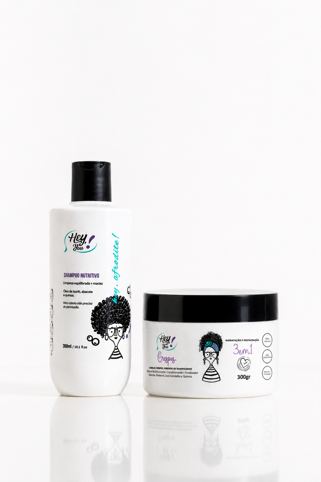 Máscara Multifuncional  + Shampoo Hey, Afrodite! 300ml