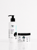 Kit Crespa Poderosa – Máscara Multifuncional 3 em 1 + Gelatina FixaBrilho | Hidratação, Reconstrução e Cuidado