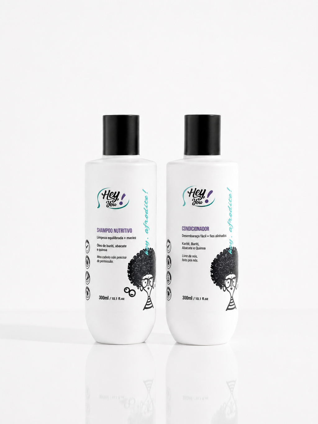 Kit Shampoo + Condicionador 300ml - Limpeza suave e nutrição profunda