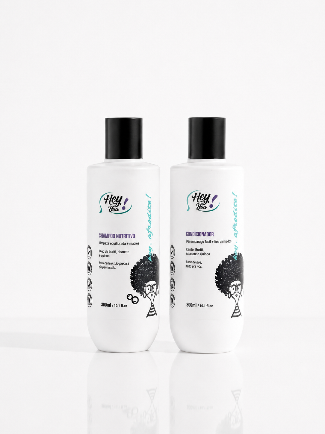 Kit Shampoo + Condicionador 300ml - Limpeza suave e nutrição profunda